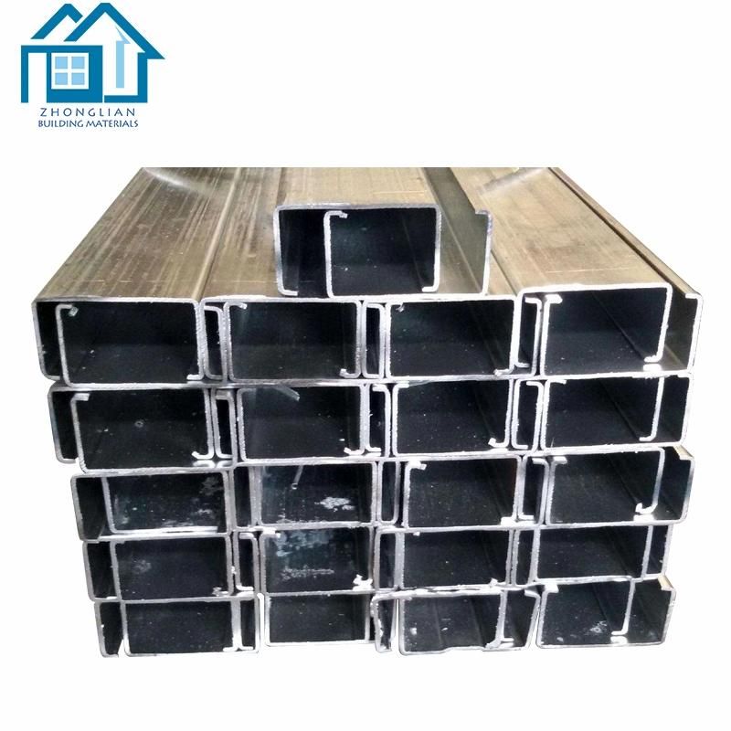 Wholesale Steel Structure Standard Length Slotted Galvanized Steel C Purlin