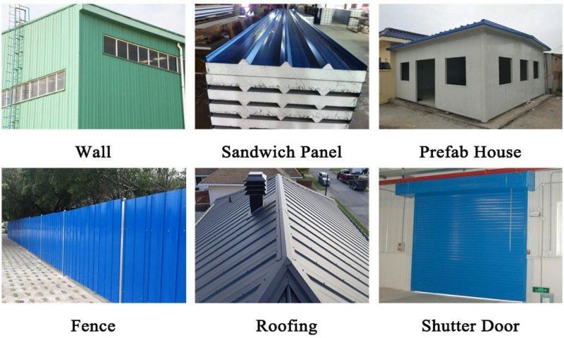 915mm 1000mm Width Colorbond Galvanized PPGI Box Profiled Steel Prepainted Trapezoidal Roofing Sheet