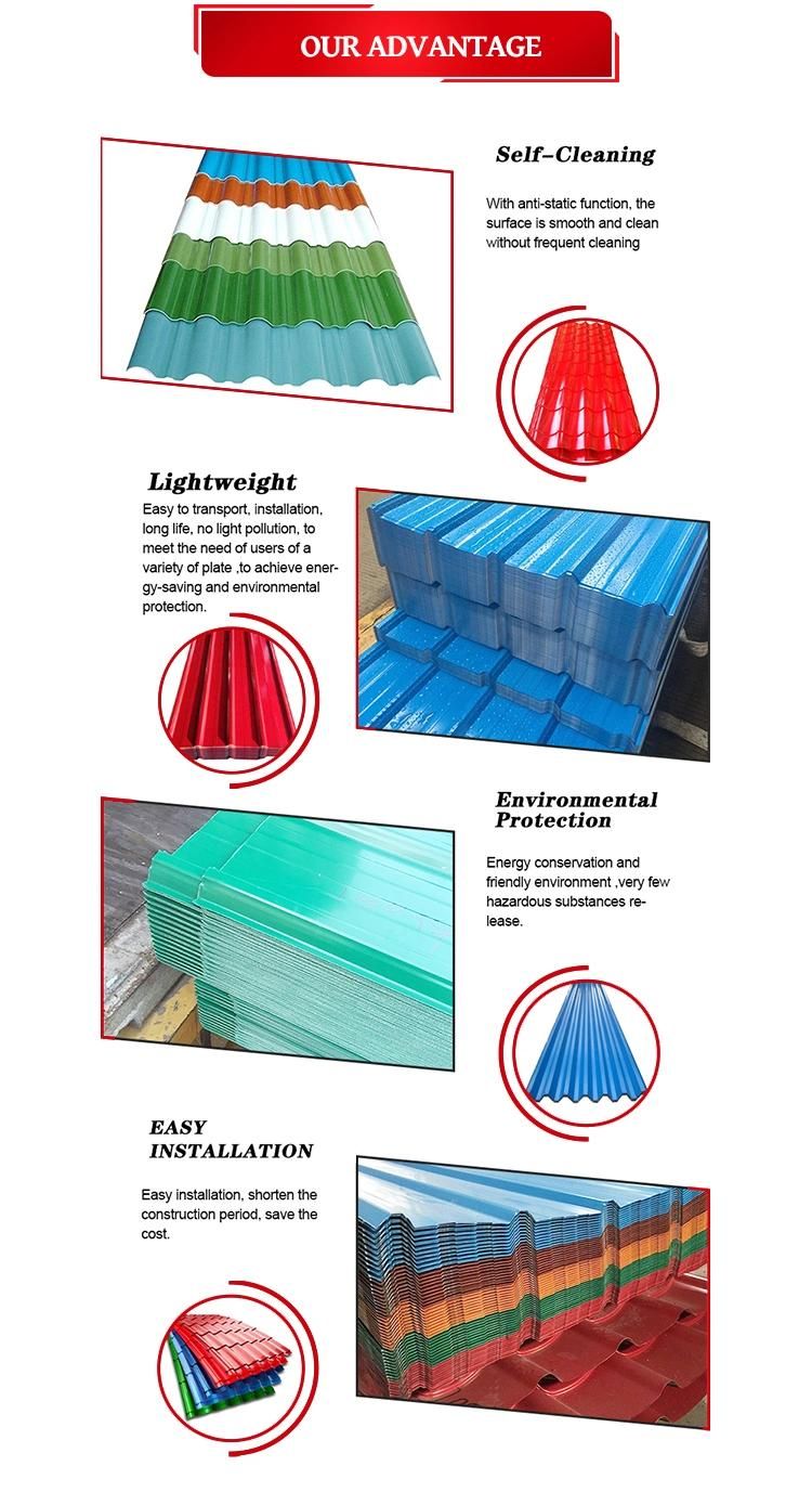 Premium Quality Zinc Coated Corrugate Steel Roof Plate Roof Tiles Color Coated PPGI PPGL Steel Roofing Sheet