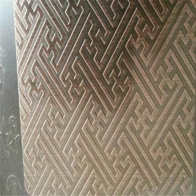 High Quality Elevator Inox Sheet 304 316L Decorative Etched Stainless Steel Sheet