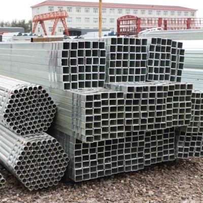 20X20 to 200X200 Shs HSS Galvanized Square Steel Tube Hot DIP Galvanized Ms Square Pipe