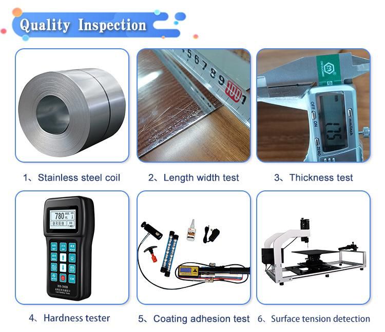 Deep Drawing Ba 8K Mirrior Cold Roll Slit Edge JIS AISI ASTM DIN TUV BV 201 304 304L 316 316L 430 4X8 5X10 1250mm 1500mm 1530mm 1100mm Stainless Steel Coil