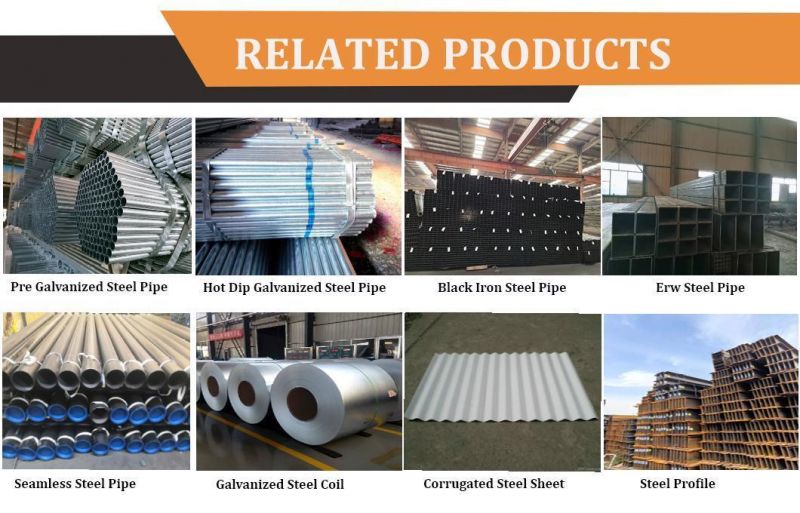 Black Iron Round Pipe Building Material Hollow Tube