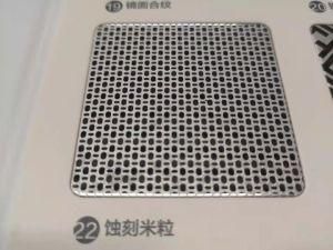 China Manufacturer 304 Stainless Steel Rice Grains Etching Sheet