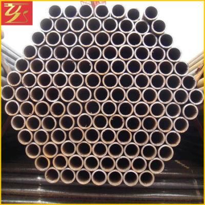 Welded Pipe Mild Ms Black Carbon ERW Steel Pipe Standard Length Manufacturer for Building Material