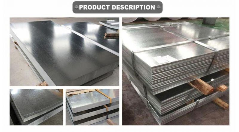 Gi Sheets SGCC G90 Hot Dipped Dx51d ASTM A653 Zero Spangle Building Roofing Material Zinc Coated Galvanised Steel Plate S350gd G550 Z275 Galvanized Steel Sheet