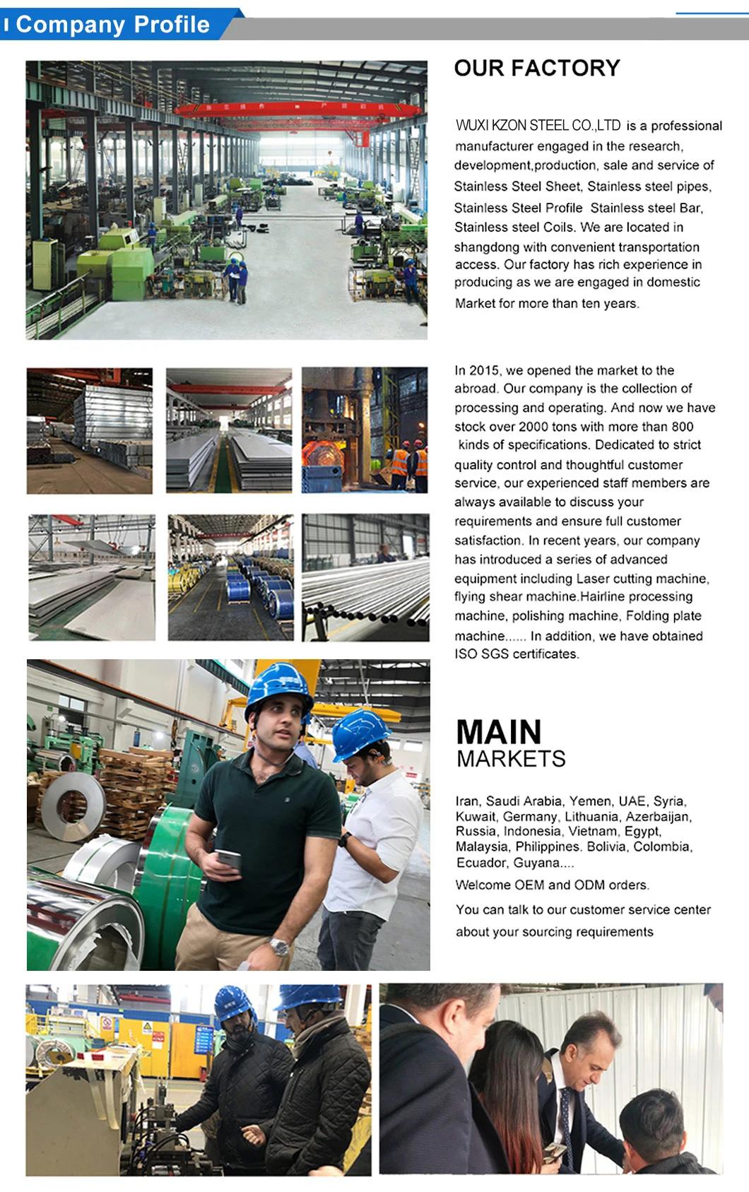 ASTM 201 202 304 316 310S 309S Polished/Bright/Pickling Welded/Seamless Stainless Steel Tube/Pipe