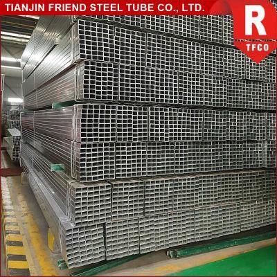 Hot Dipped Gi Steel Pipe Welded Tube Galvanized Square Pipe for Construction