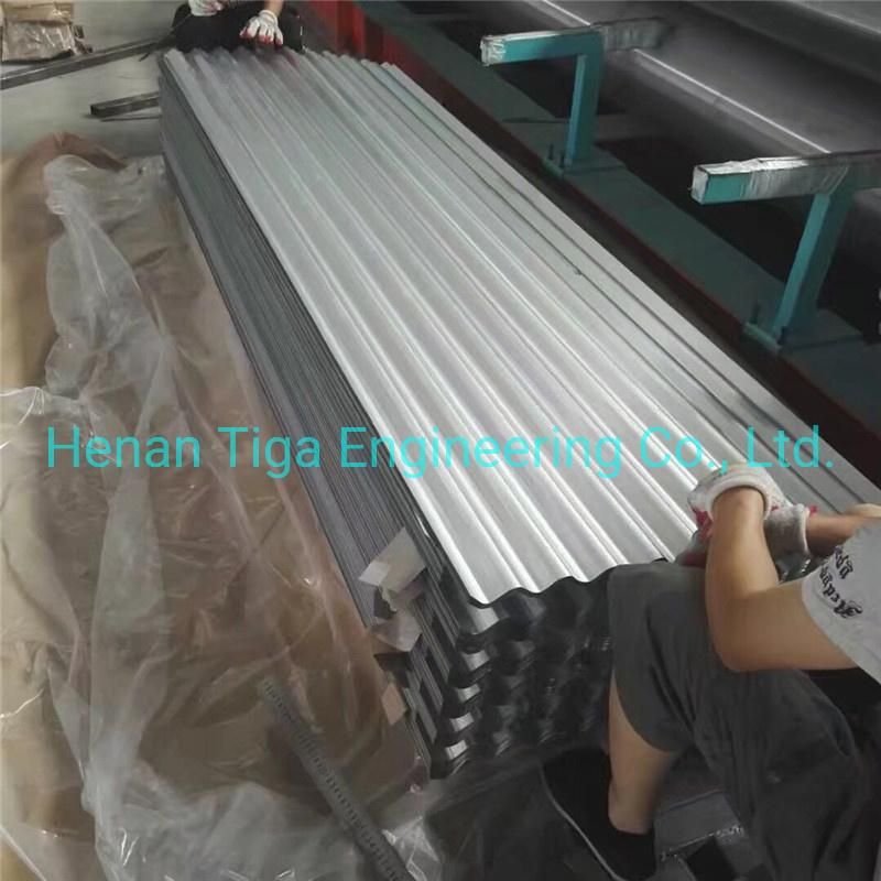 Chile 55%Al Az150g Anti-Finger Print 0.35*850*3660mm Hot Dipped Corrugated Zincalum Roofing Sheet
