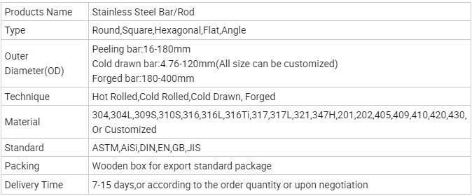 China Hot Sale Stainless Steel Bar 410 430