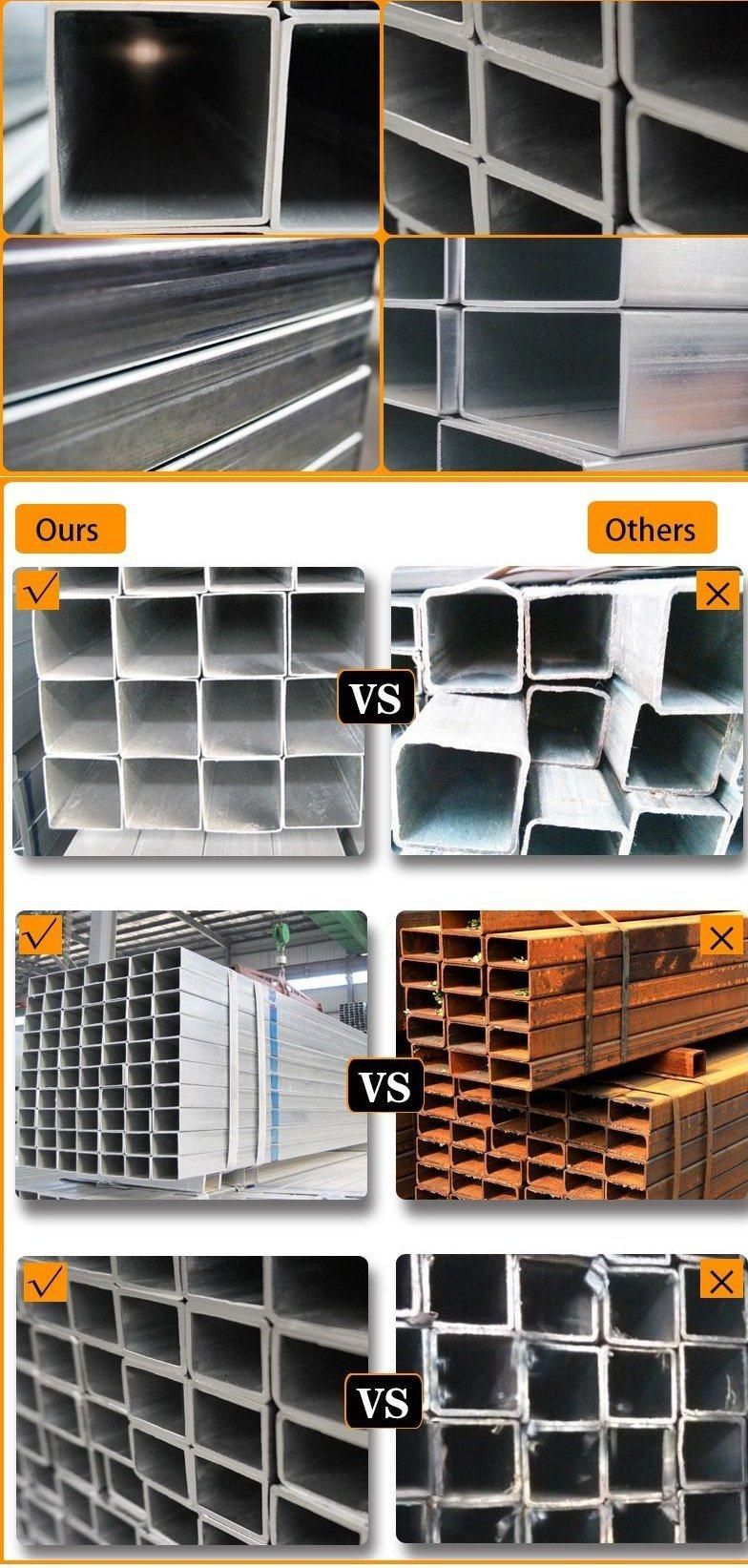 Hot Rolled/Cold Rolled 317 Stainless Pipe Hollow ERW Extruded Tube Welded Square Steel Pipe Rectangular Tube Use for Architectural Decoration