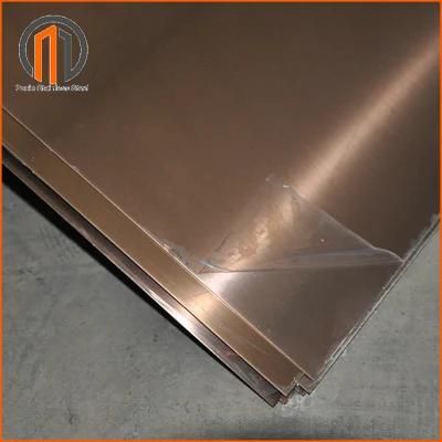 316L Hairline Color Stainless Steel Bronze Sheet