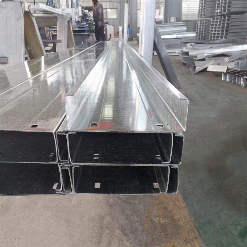 Galvanized Steel Channel Mild Structure Hot Rolled Steel Channel Cold Rolled Steel Beam Purlin Channel Color Coated Steel Channel