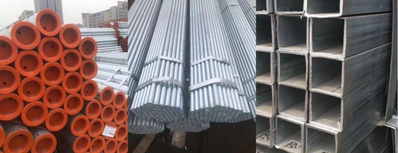 High Quality Galvanized ERW Gi Carbon Steel Pipe ASTM A500 Gi Round Pipe for Greenhouse