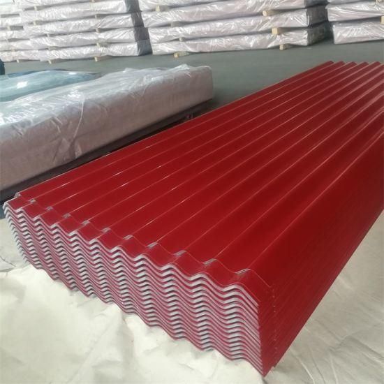 Dx51d PPGI Prepainted Galvanized Color Coated Steel Corrugated Roofing Sheet