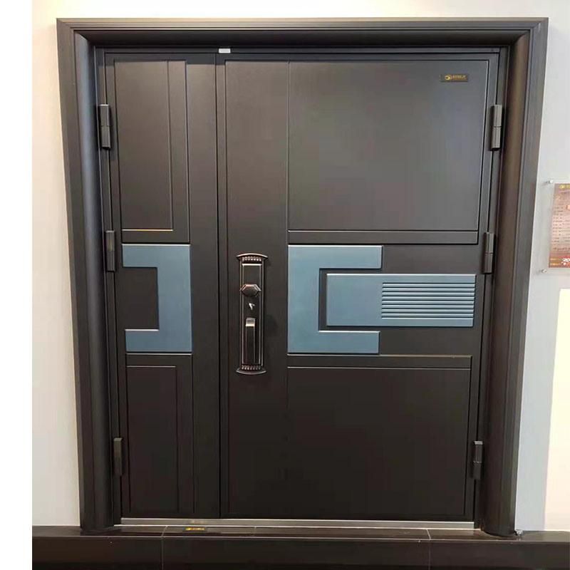 Latest Design Cheap Price Luxury Style Hot Sale Exterior Security Steel Metal Door