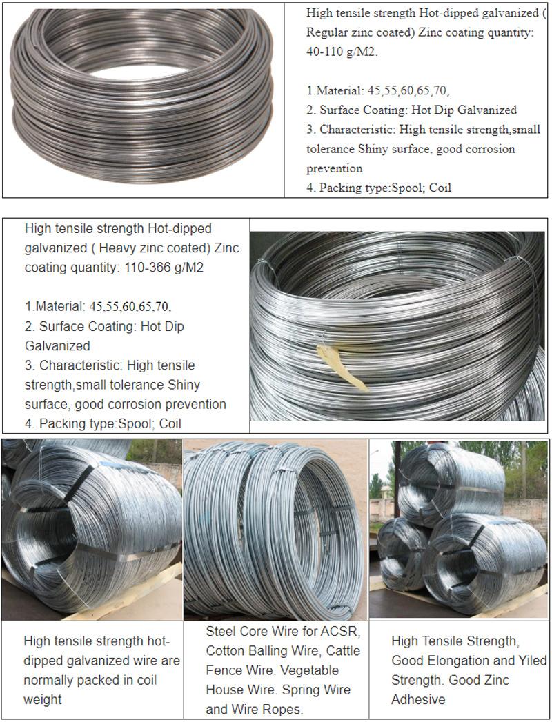 High Carbon Spring Steel Wire for Making Mattress