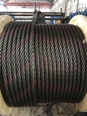 6X24+7FC Hardware Ungalvanized Steel Rope