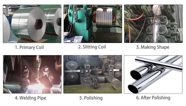 SUS 201 202 304 316 Stainless Steel Square Hollow Pipe Tube/Ss Tube Square for Building Materials