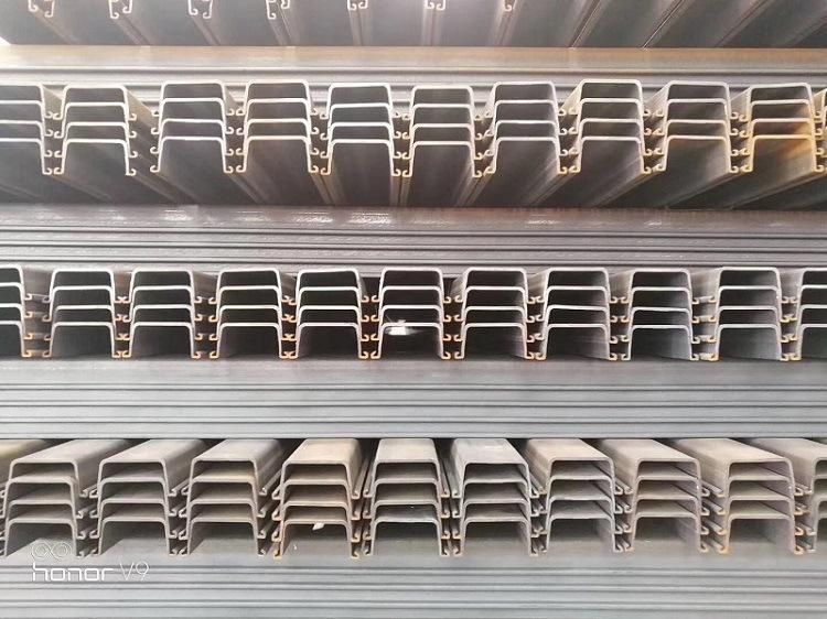 9m/12m Hot Rolled Steel Sheet Piles 400X100X10.5mm Type 2 Hot Rolled U Type for Construction