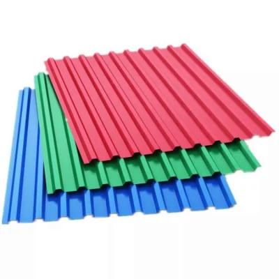 Roofing Metal Material PPGI Prepainted Color Coated Corrugated Galvanized Steel Sheet