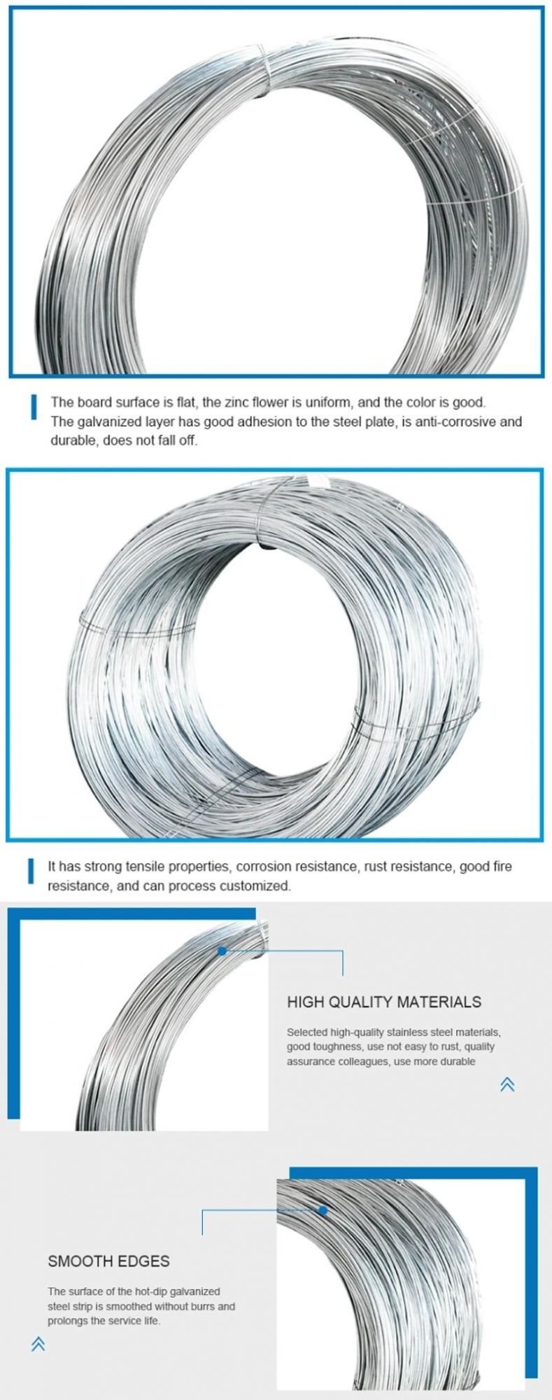Factory Price 5mm High Tensile Strength Gi Steel Wire