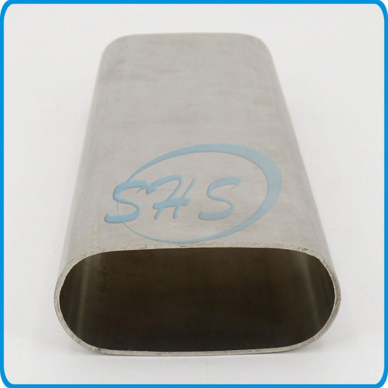 Stainless Steel Flat Sided Oval Pipes (Tubes) in Mirror Finish for Furniture