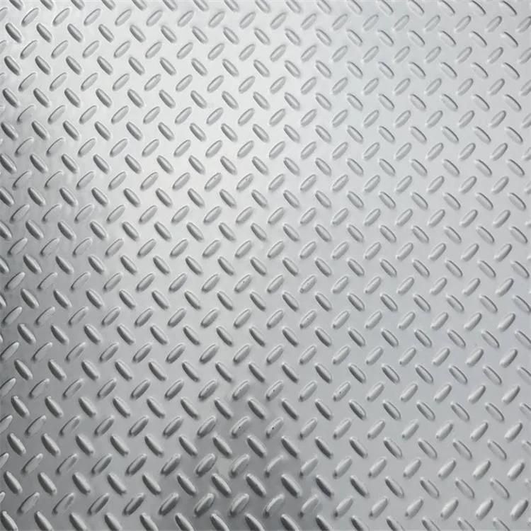 Building Material 201 301 304 Embossed Checkered Stainless Steel Sheet