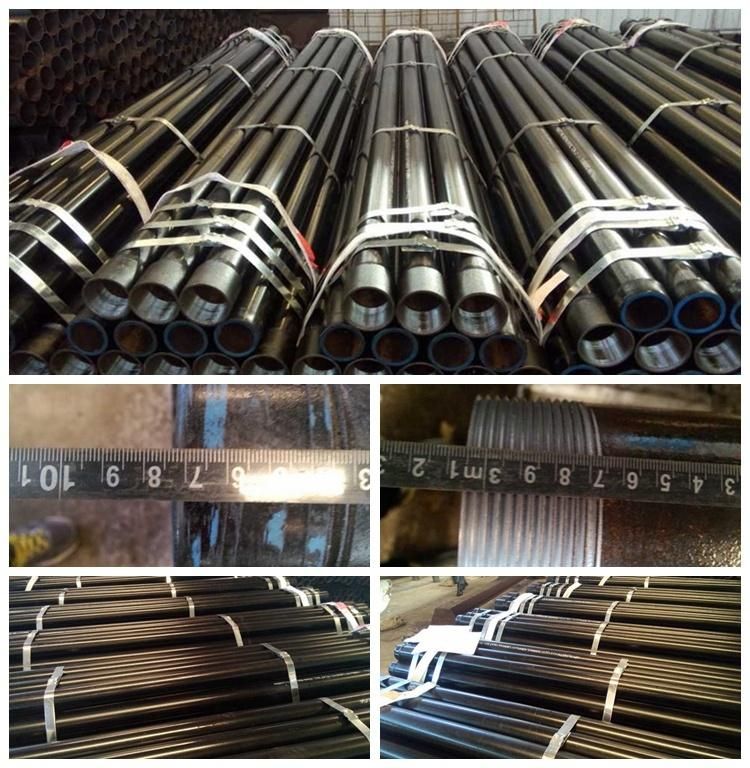 En10219 S355j0h, S355j2h Steel Seamless Welded Pipe with Thread End