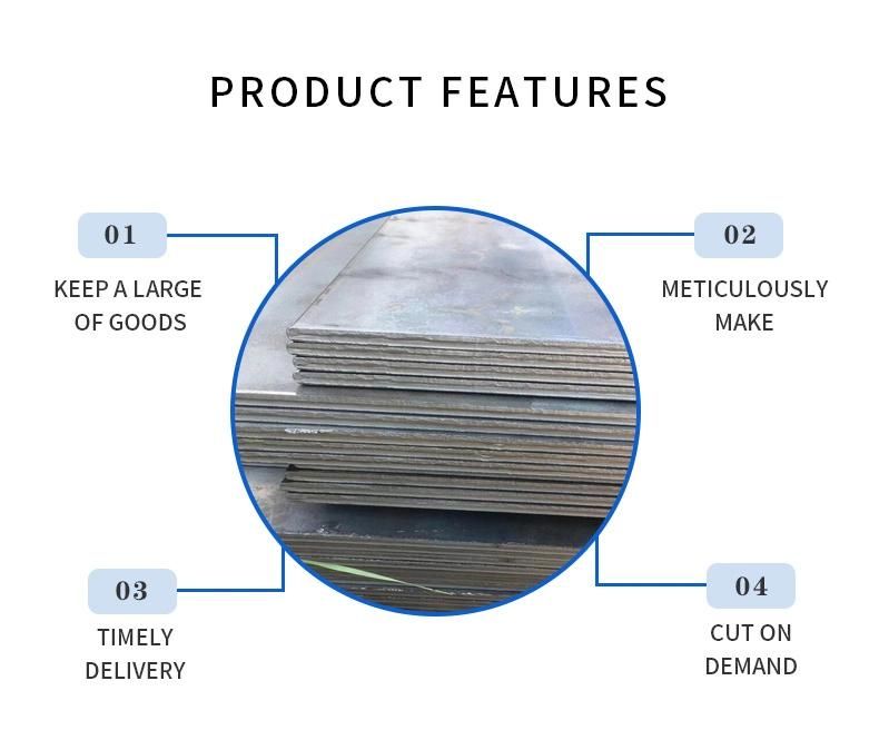 Factory Direct Hr SAE1006/A36/Ss400/Q235 Pickled Oiled Hot/Cold Rolled Metal Iron Mill Mild Ms Carbon Steel Plate for Building Material /Manufacturing/Ship