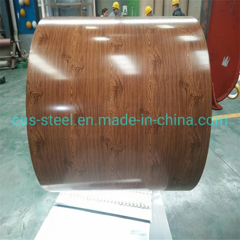 Brazil Zinc150g PVC Plastic Film PPGL Ral9003 Prepainted Galvalume Steel Coil for Sandwich Panel