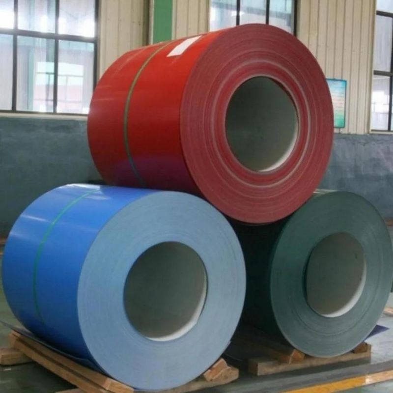 ASTM Prime Quality PPGL PPGI Dx51d Dx53D 0.5mm Thickness 900mm Width Color Coated Prepainted Galvanized Steel Coil