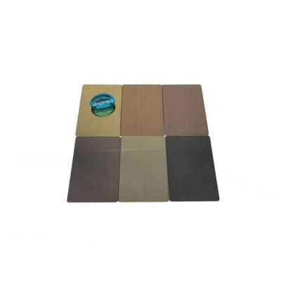 Customized Size Champagne PVD Coating Super Mirror 8K Anti Fingerprint Apf Anti Corrosion Inox Stainless Steel Sheet