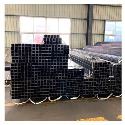 Black Carbon Steel Pipe Furniture Ms Square Pipe Price