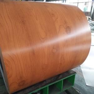 High Quality Wood Grain Finish Coated Steel