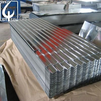 Wave Shape Galvanized Corrugated 80g Zinc Coating Roofing Sheet