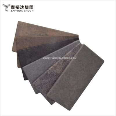 SUS 304 316 Wall Decorative Rustic Stone Effect Hairline 4X8 1220X2440mm Cold Rolled Stainless Steel Panel