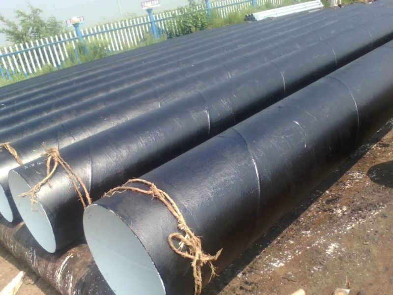 3PE Coated Anticorrosion Underground Sewerage Spiral Steel Pipe