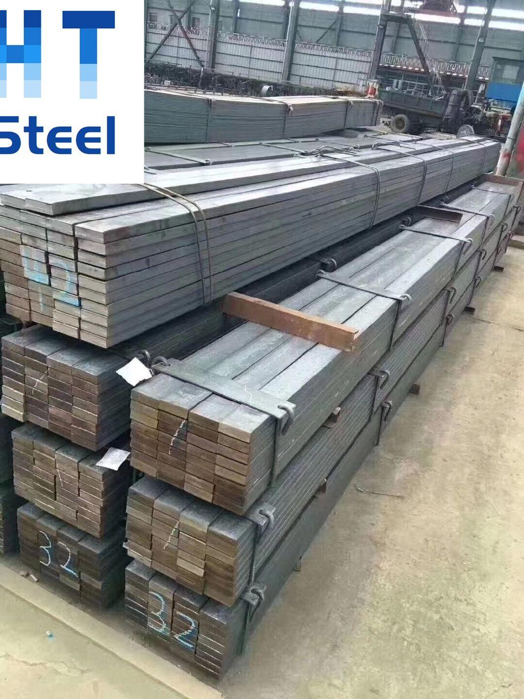 Hot Rolled 5160 Spring Steel Flat Bar Q235B Q345b Ss400 Ms Mild Steel Galvanized Steel Flat Bar