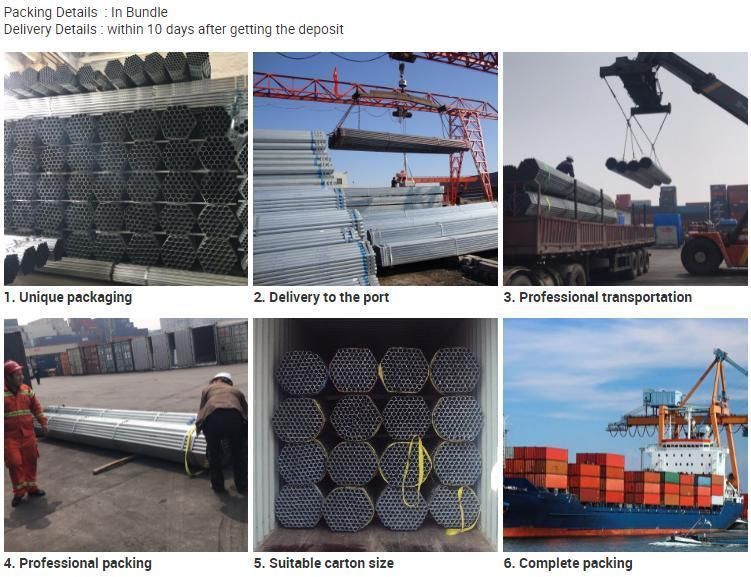 Ms Galvanized Steel Pipe/ Galvanized Hollow Section Price Per Kg