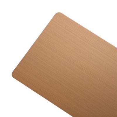 AISI 201 304 316L 310 409 430 Gold Rose Color Stainless Steel Sheet
