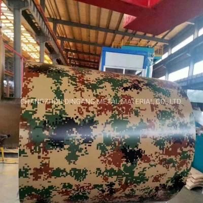 SPCC Grade Color Coated Galvanized Steel Sheet in Coil / Wood Grain Pattern