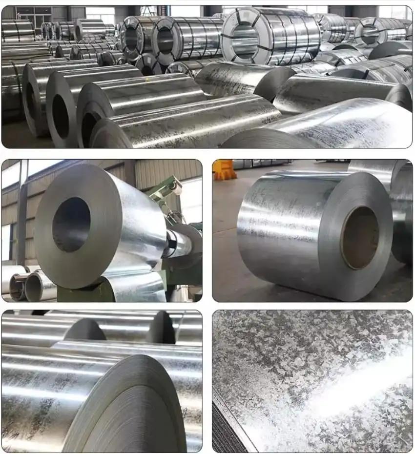Quantong ASTM A792 Z30-180GSM 55% Aluminum Zinc G550 Regular Spangle Anti-Finger Print Galvalume Steel Coil