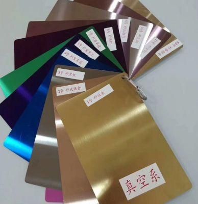 Decorative Stainless Steel Sheet Golden Color Coated 304 Stainless Steel Plate