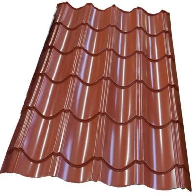 0.3mmthickness PPGL PPGI Prepainted Galvanized Color Coated Galvalume Az120 Metal Corrugated Roofing Sheet for Building Material
