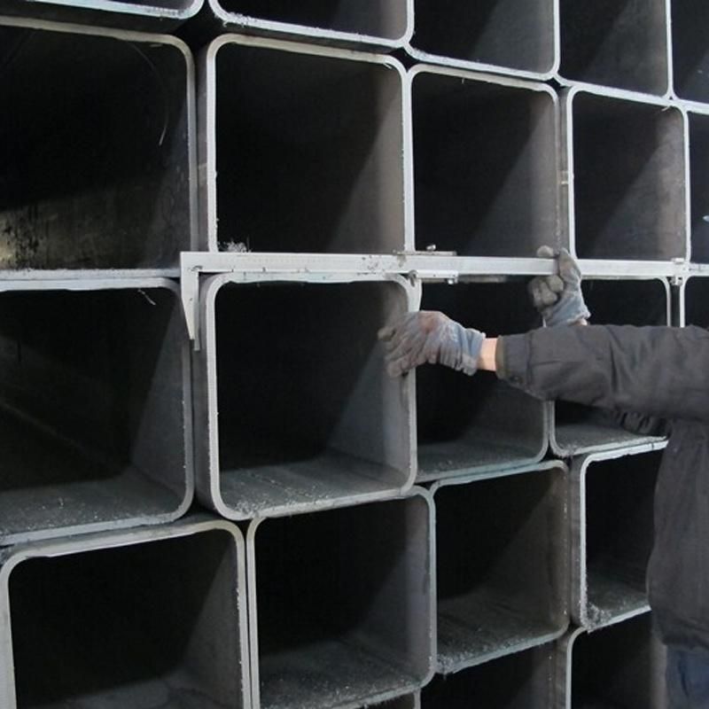 Black ERW Hollow Section Rectangular Steel Pipe