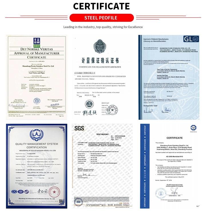 Factory Direct Sales ASTM Standard 409 Stainless Steel Sheet