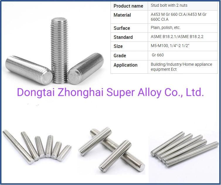 Fasteners Duplex Stainless Steel Bolts M10X1.25