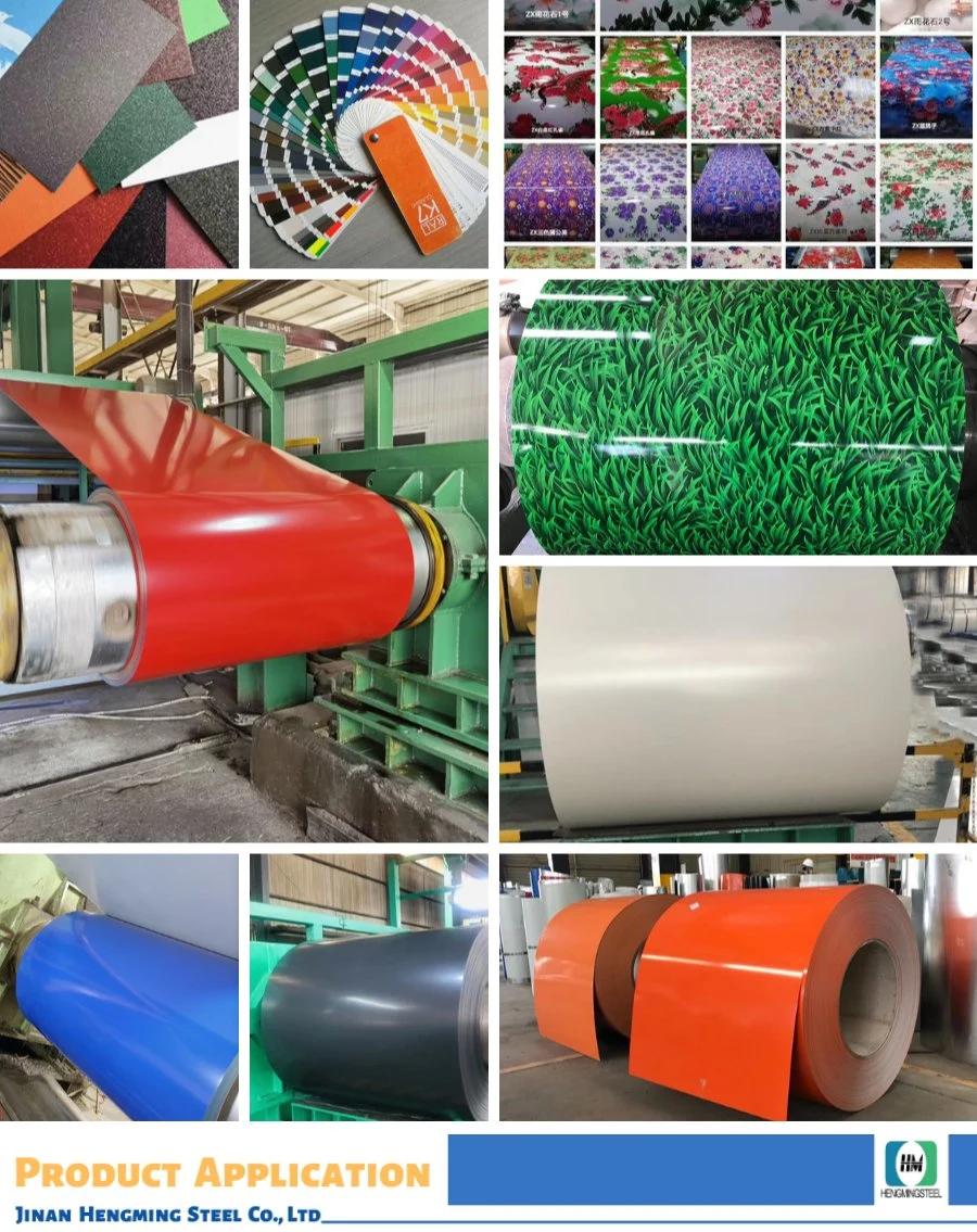 Flower Drawing Printed Color Coated Metal Coils/ Dx51d Prepainted Galvanized Steel Coil