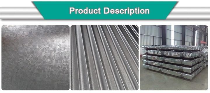 High Quality Sghc Hot Dipped Zinc Coate Steel Corrugated Metal Plate Roofing Sheet